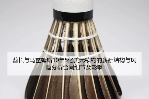 酋长与马霍姆斯10年5亿美元续约的薪酬结构与风险分析合同细节及影响